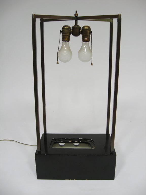 Late 20th Century Custom Art Glass Sculpture Lamp from Arthur Elrod Interior For Sale