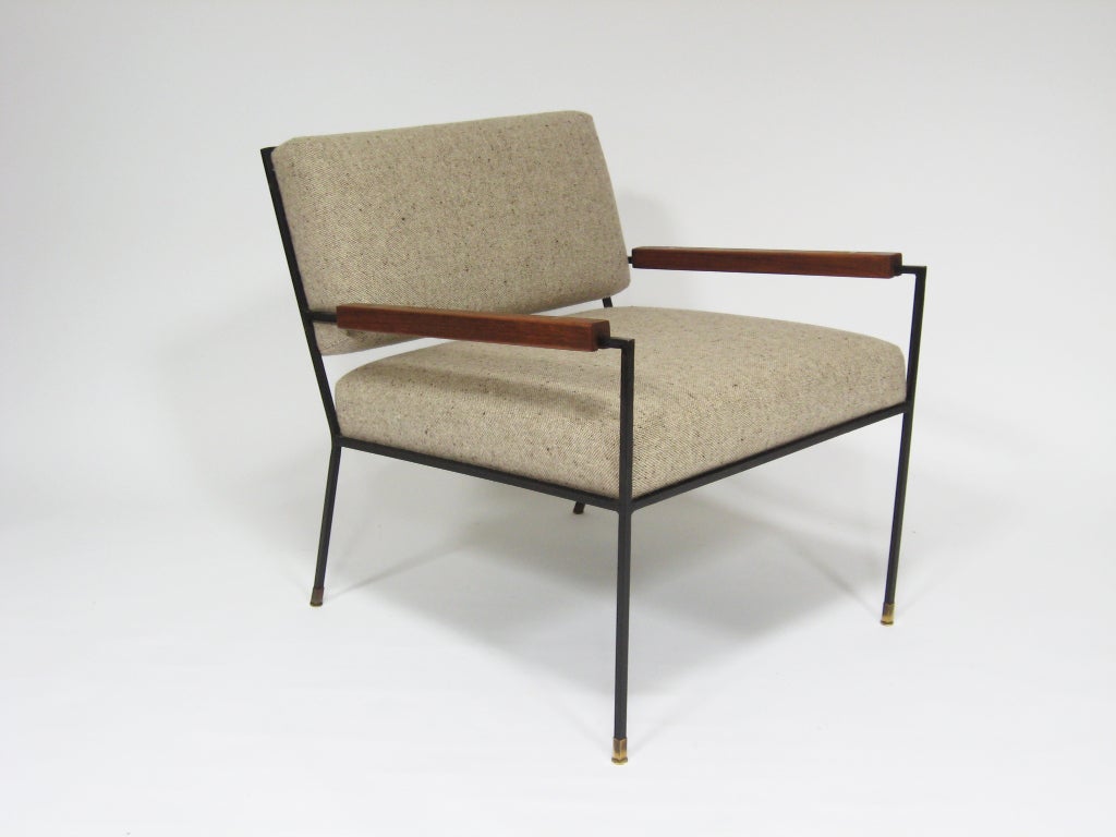 Iron framed lounge chair by Kasparian
