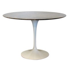 Eero Saarinen tulip table with marble top by Knoll