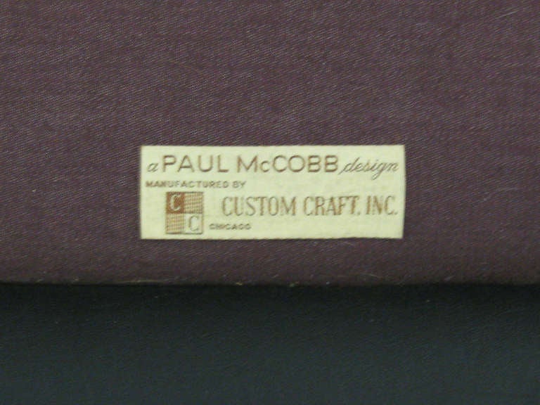 Sofa von Paul McCobb von Custom Craft for Directional (Edelstahl) im Angebot