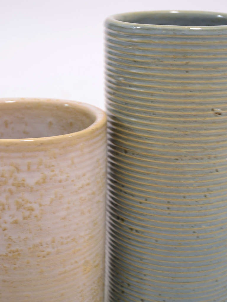 Collection of Zanesville "Stone Age Modern" vases at 1stDibs