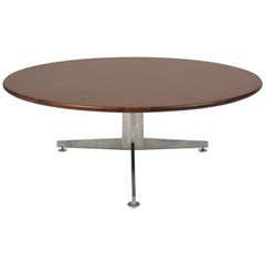Ward Bennett Rosewood and Aluminum Coffee Table by Lehigh 5