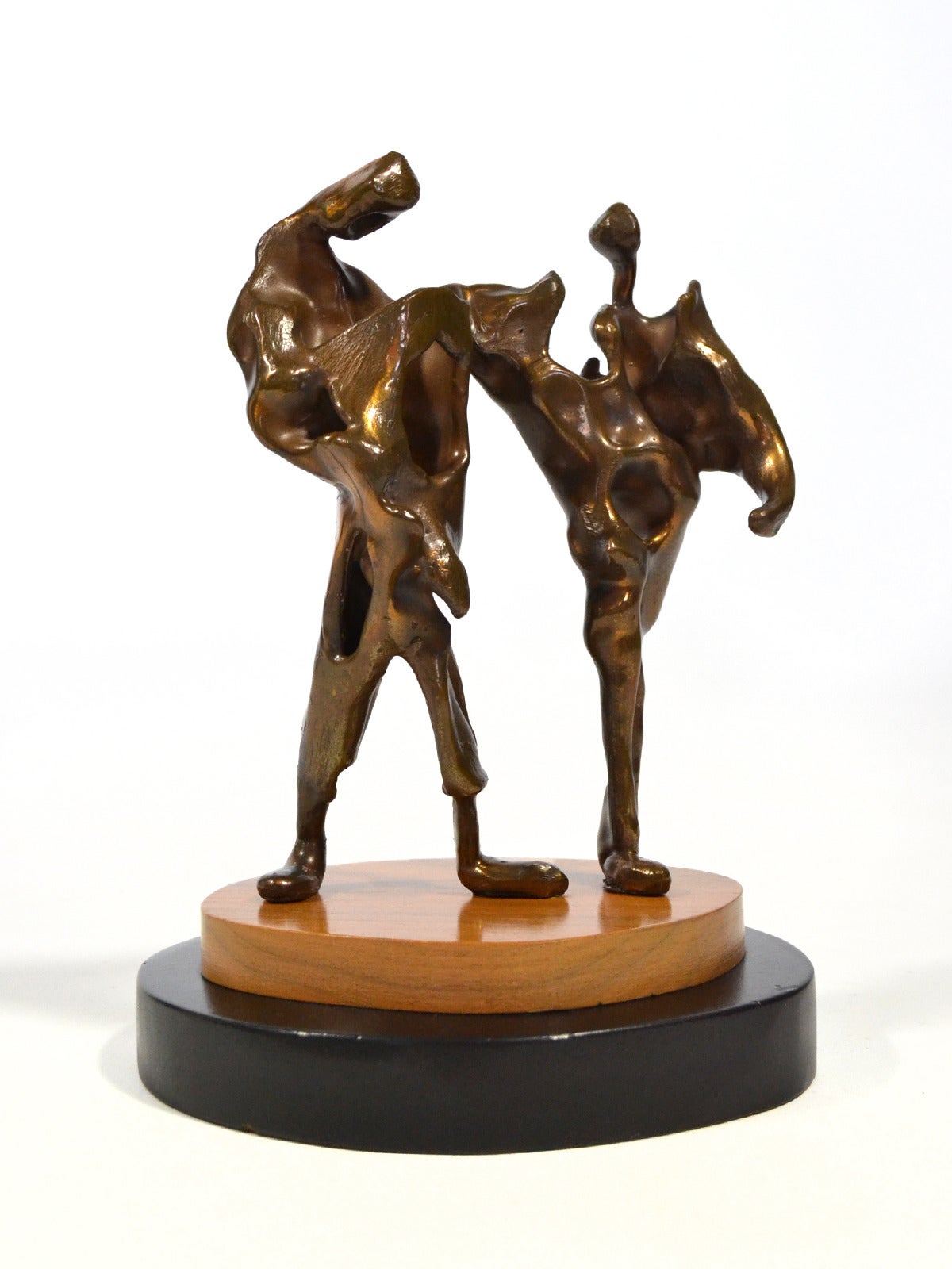 American Max Fleisher Abstract Bronze Sculpture 