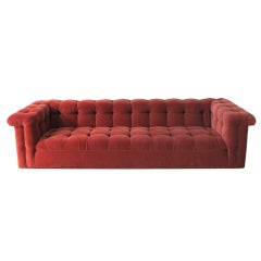 Edward Wormley model 5407 sofa by Dunbar in Jack Lenor Larsen