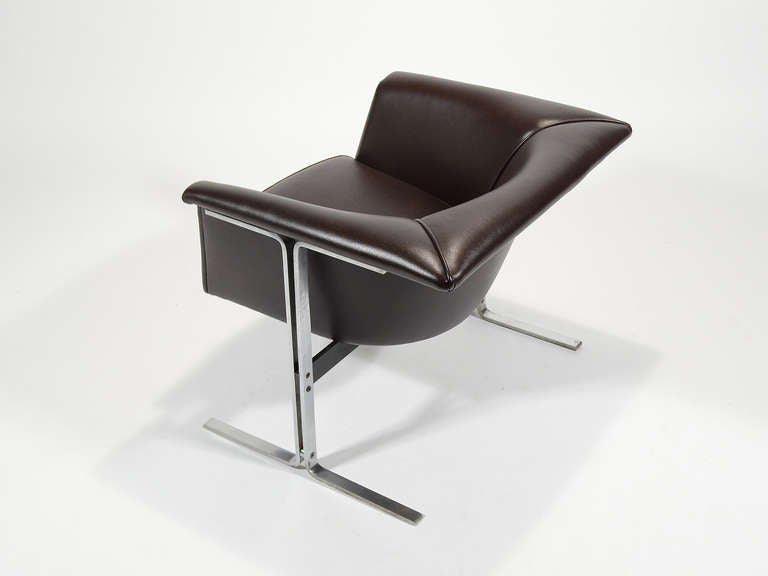 Mid-20th Century Geoffrey Harcourt Model 042 Lounge Chair by Artifort