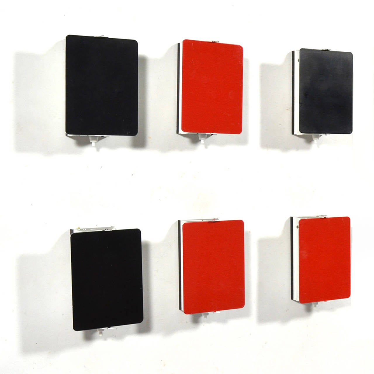 Painted Charlotte Perriand Set of Six CP-1 Wall Lamps
