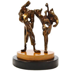 Max Fleisher Abstract Bronze Sculpture "Gavotte" 12