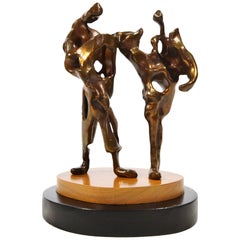 Max Fleisher Abstract Bronze Sculpture "Gavotte"