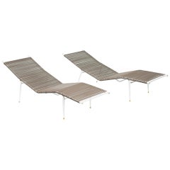 Paire de chaises longues d'extérieur Mallin