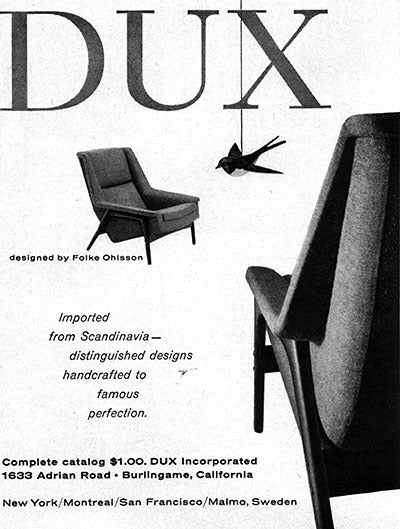 Folke Ohlsson lounge chair and ottoman by Dux 3