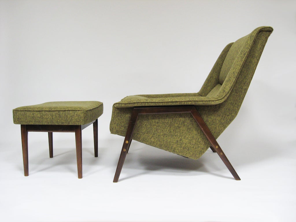 Folke Ohlsson lounge chair and ottoman by Dux 1