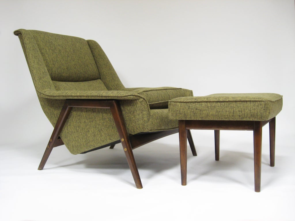 Folke Ohlsson lounge chair and ottoman by Dux 2