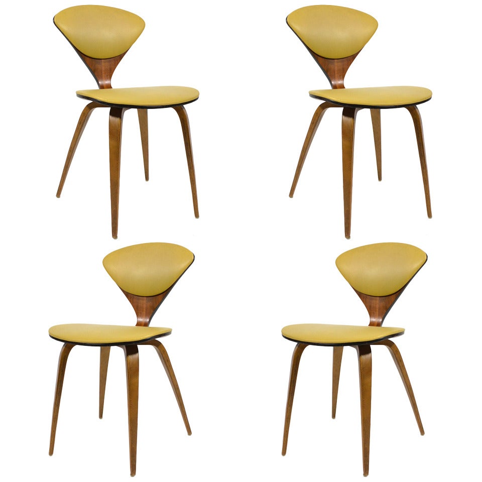 Set of Four Cherner Chairs by Plycraft