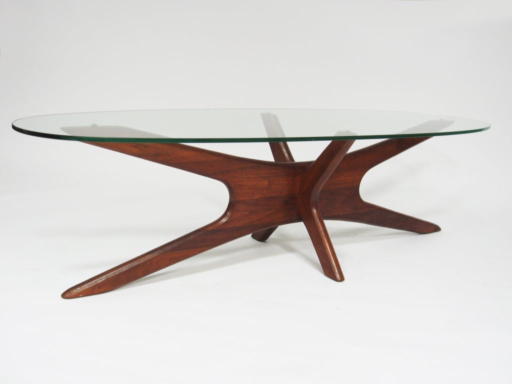 Adrian Pearsall coffee table with elliptical top by Craft Assoc. 5