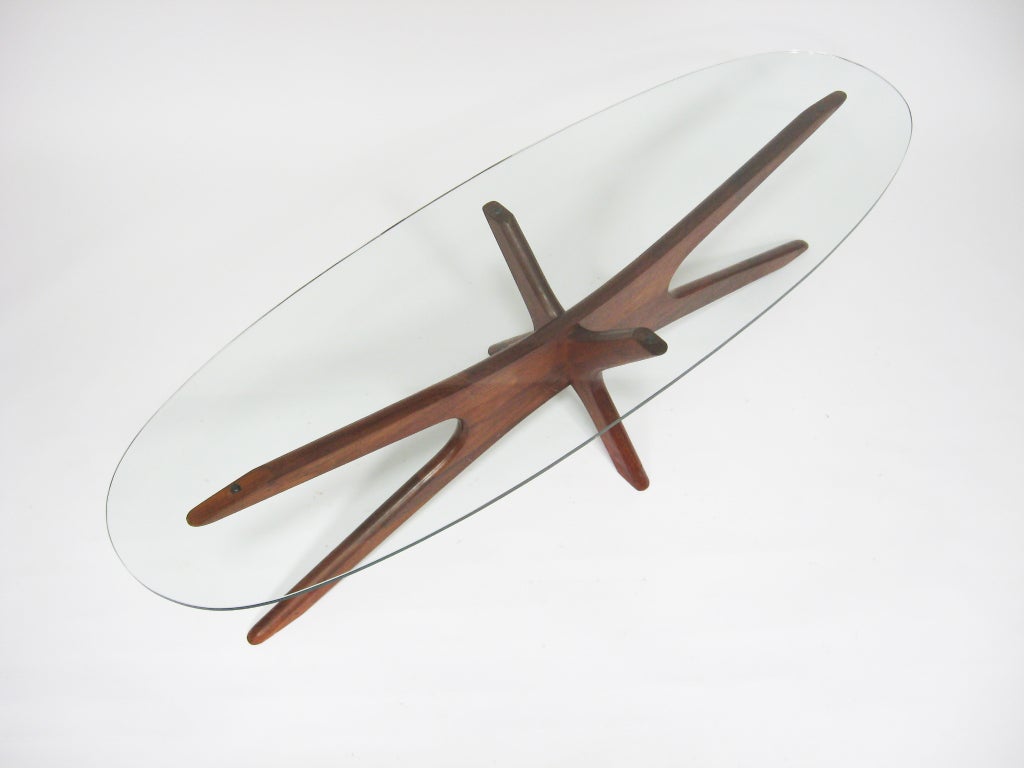 Adrian Pearsall coffee table with elliptical top by Craft Assoc. 3