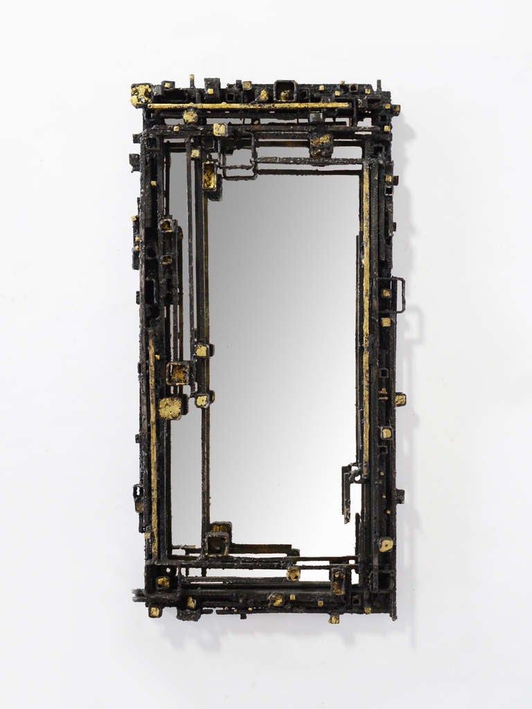 Sculpture murale/ Cadre de miroir par James Bearden