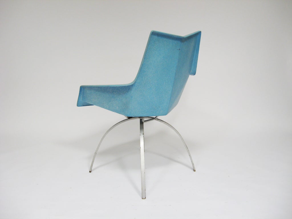 Paul McCobb faceted form chairs with spider bases 2