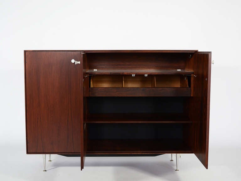 Mid-Century Modern George Nelson rosewood thin-edge credenza/ cabinet