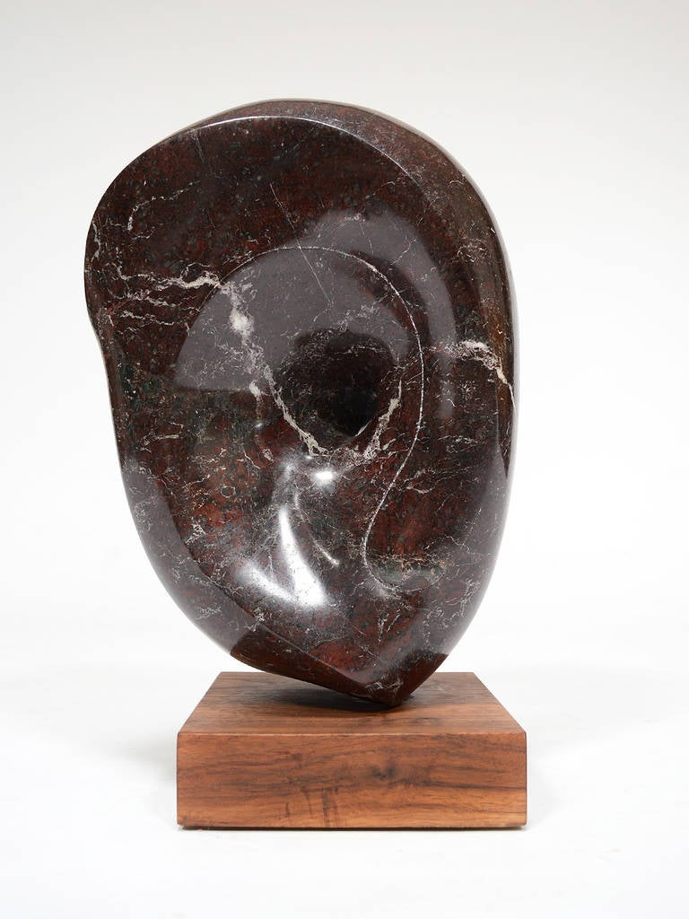 Mid-20th Century Abstract Marble Sculpture in the Manner of Barbara Hepworth