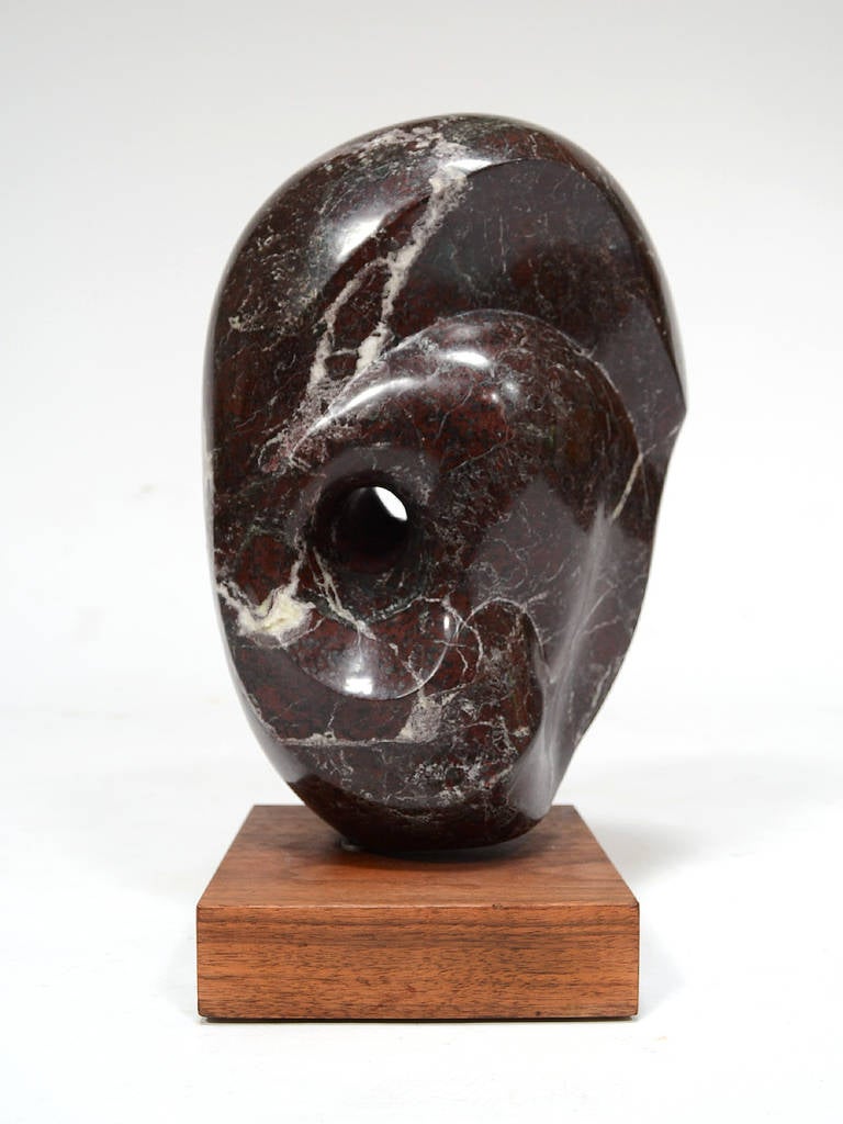 Abstract Marble Sculpture in the Manner of Barbara Hepworth 1