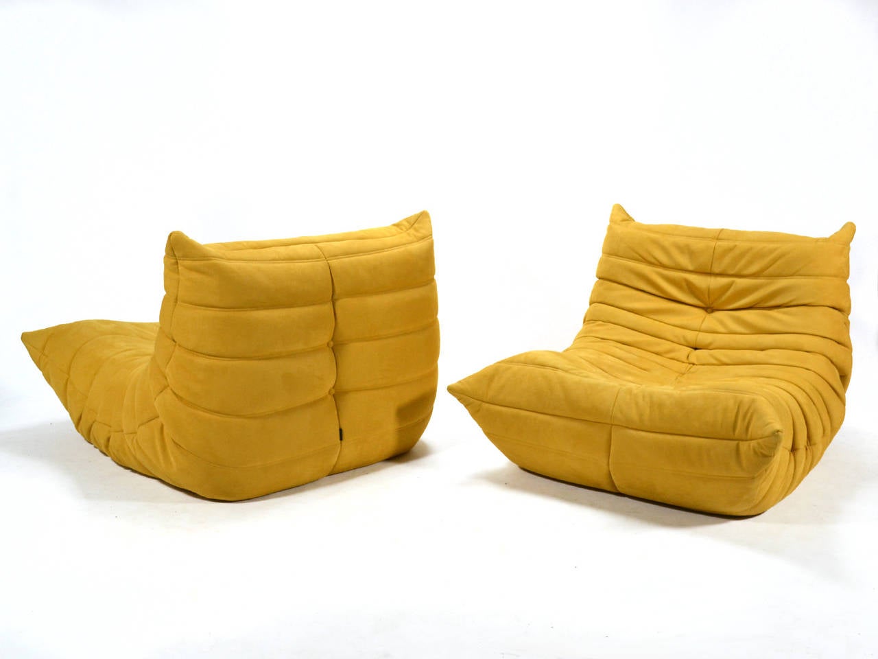 French Pair of Michel Ducaroy Togo Lounge Chairs by Ligne Roset