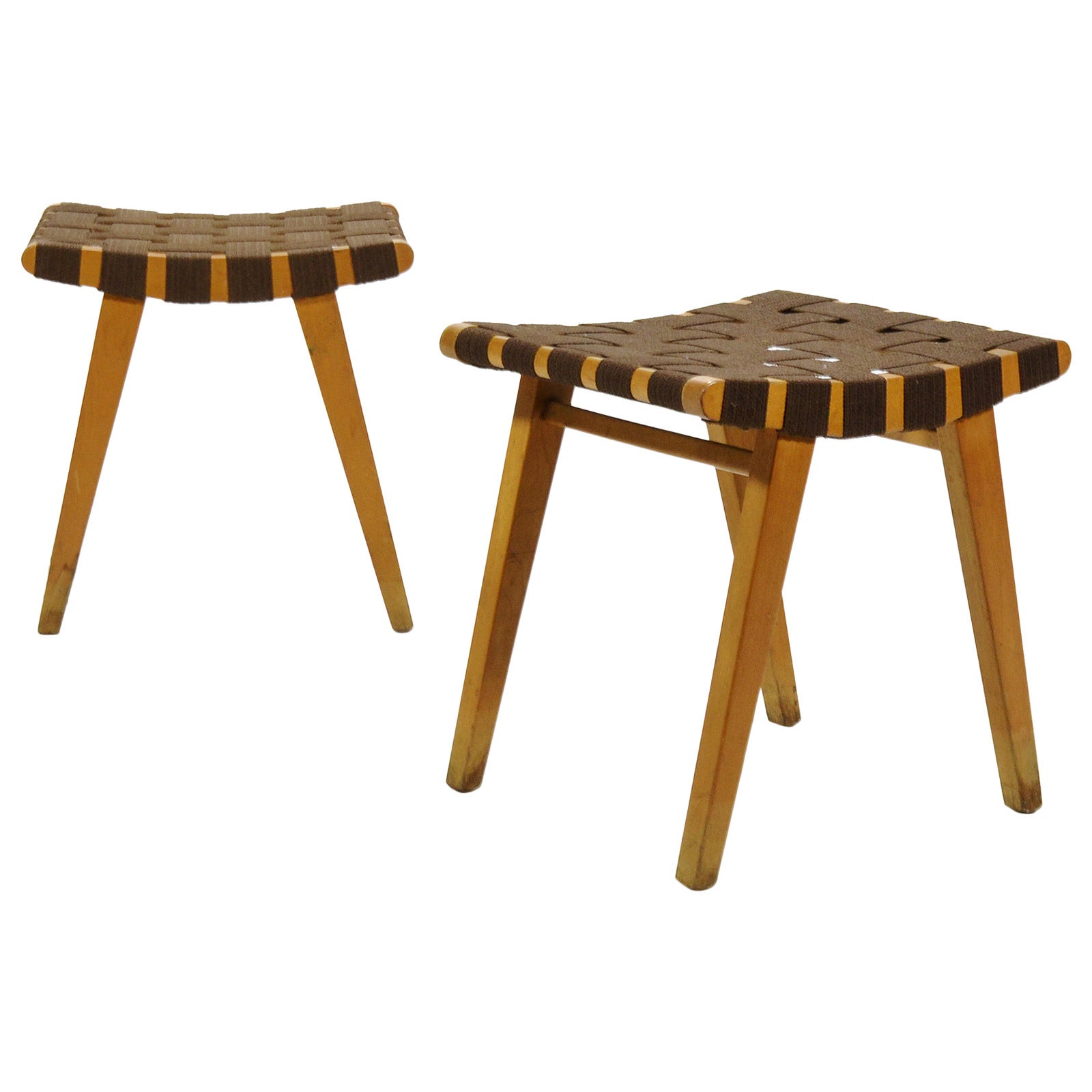 Jens Risom Pair of Stools by Knoll