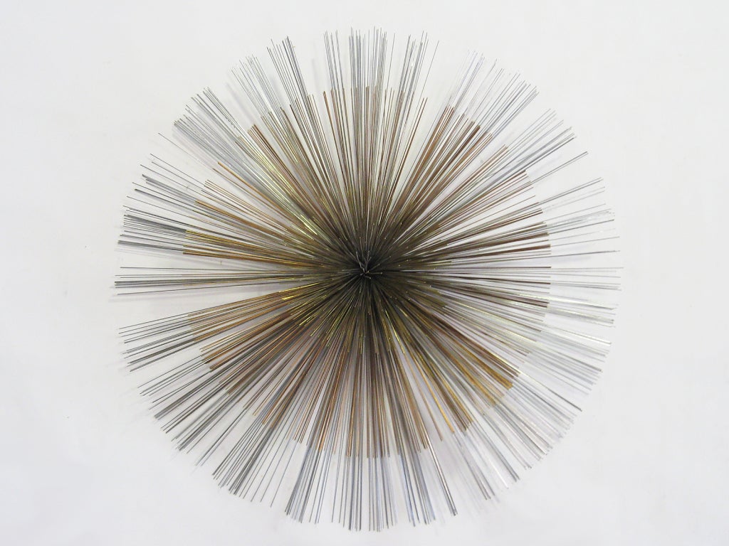 Oversize Sunburst Wall Sculpture By C. Jere
