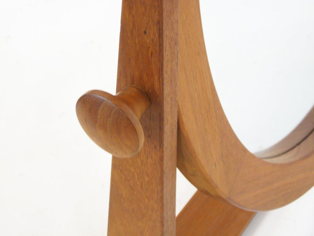 Mid-20th Century Teak vanity mirror by Pedersen & Hansen