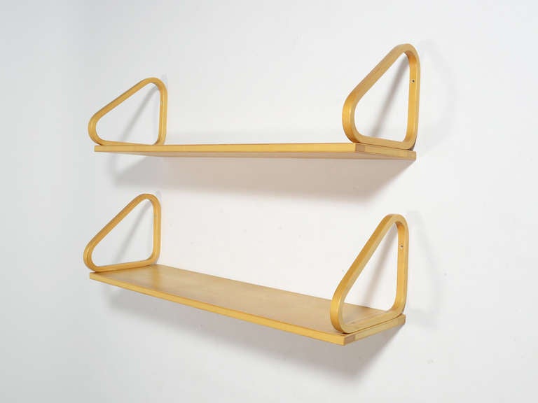 Alvar Aalto Wall Mounted Shelves In Good Condition In Highland, IN