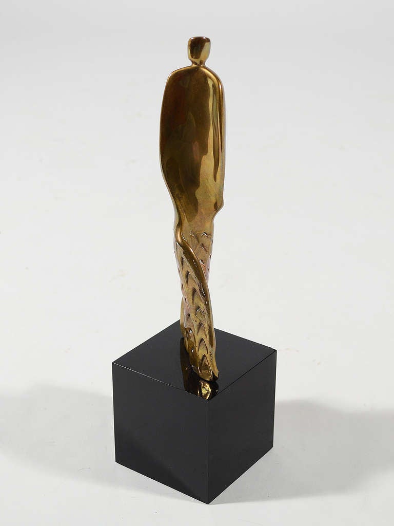 Brass Alfred Burlini Sculpture 