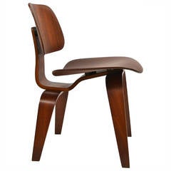 Exceptional Charles and Ray Eames Walnut DCW by Evans