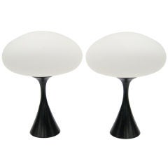 Pair of Laurel pedestal table lamps