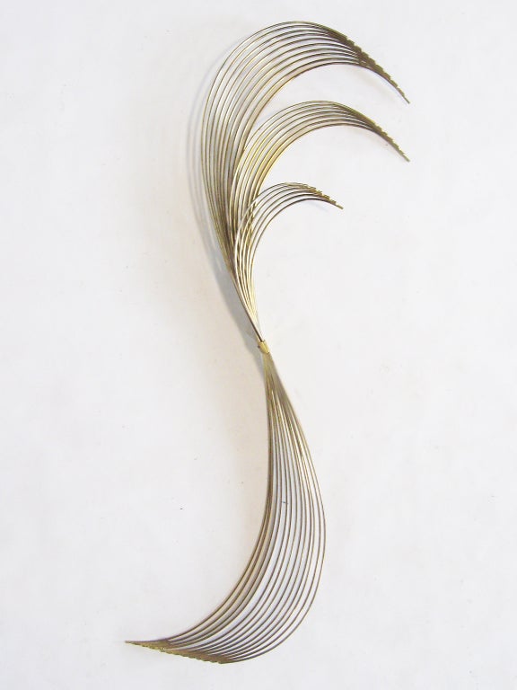 Jere Brass 'Swoop' or Wave Wall Sculpture 4