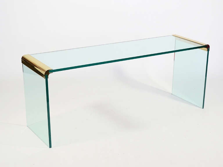 Glass Side Table By Leon Rosen For Pace Collection 2