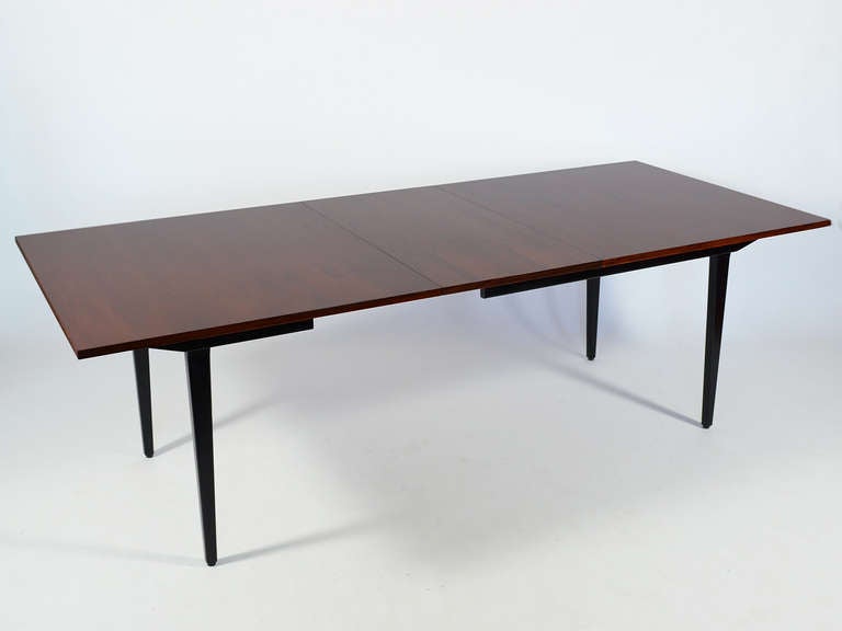 George Nelson Rosewood Extension Dining Table In Excellent Condition In Highland, IN