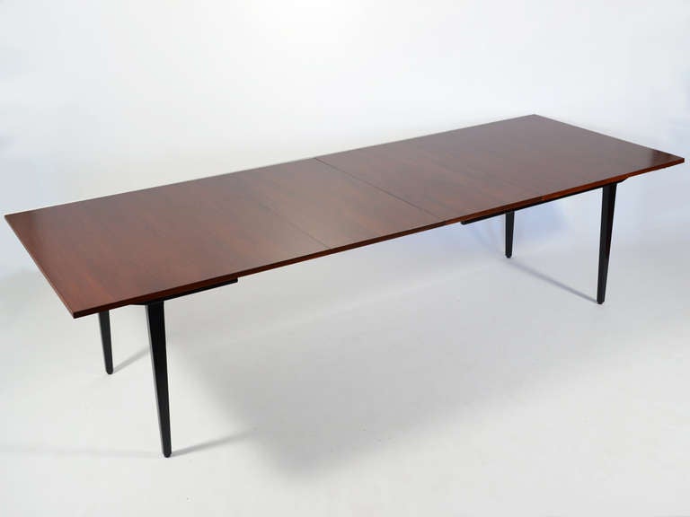 Mid-20th Century George Nelson Rosewood Extension Dining Table