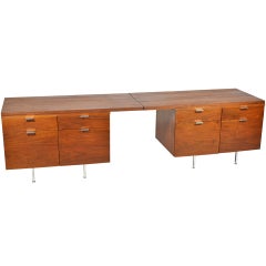 Retro Pair of Custom George Nelson Credenza by Herman Miller