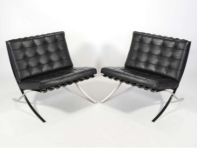 American Ludwig Mies van der Rohe Barcelona Chairs by Knoll