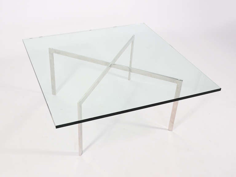 Ludwig Mies Van Der Rohe Stainless Steel Barcelona Table by Knoll 2