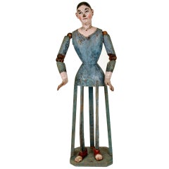 A Large and Impressive Spanish Colonial Bastidor - Cage Doll