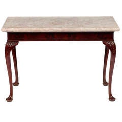 A George II Mahogany Console With Marble Top