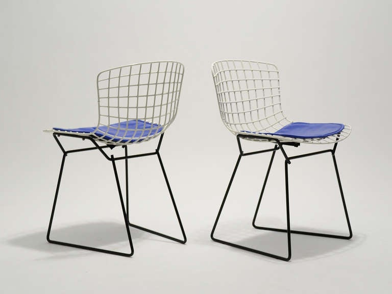 Américain Paire de chaises d'enfant Bertoia par Knoll