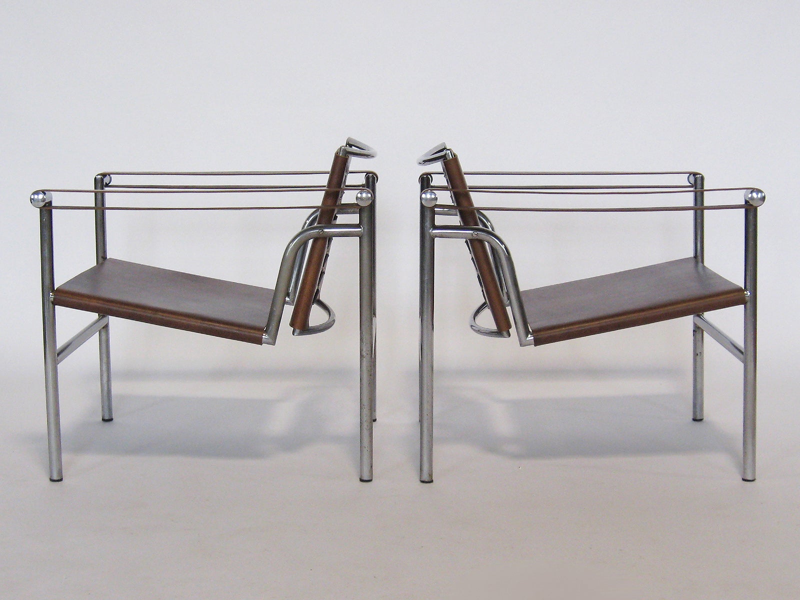 Pair of Le Corbusier LC1 lounge chairs