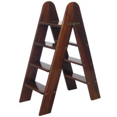 Folding library ladder by Smith & Watson