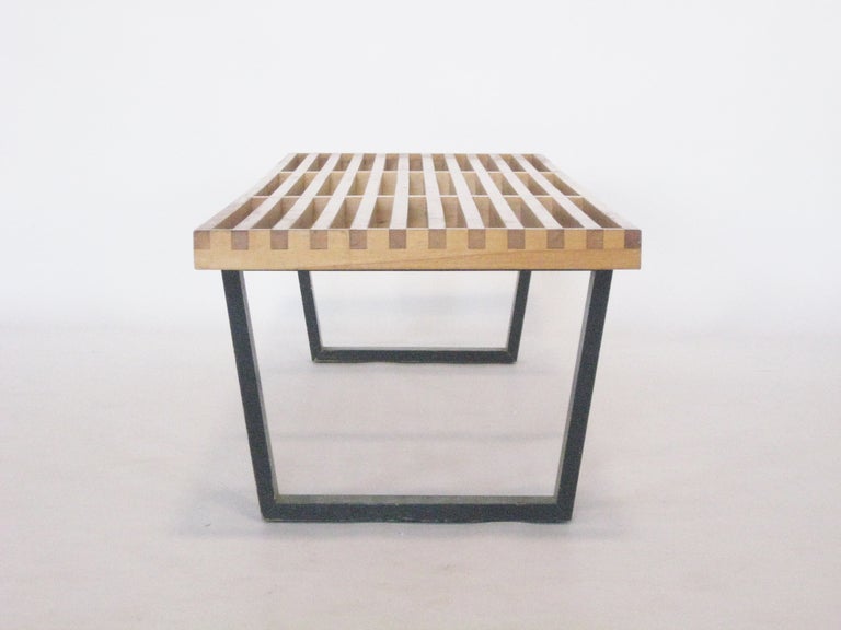George Nelson slat platform bench by Herman Miller In Good Condition In Highland, IN
