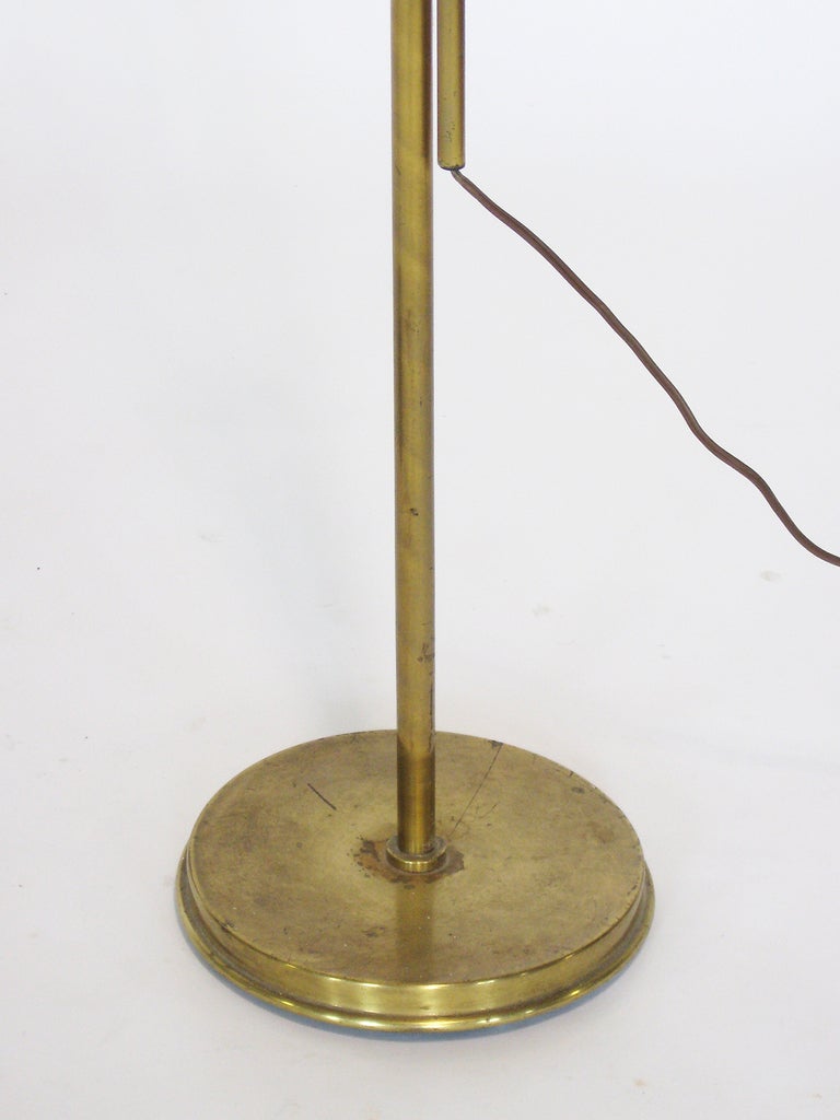 Late 20th Century Pair of Frederick Cooper adjustable floor lamps