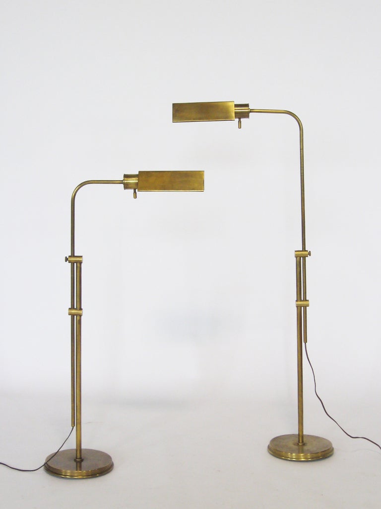 Pair of Frederick Cooper adjustable floor lamps 3