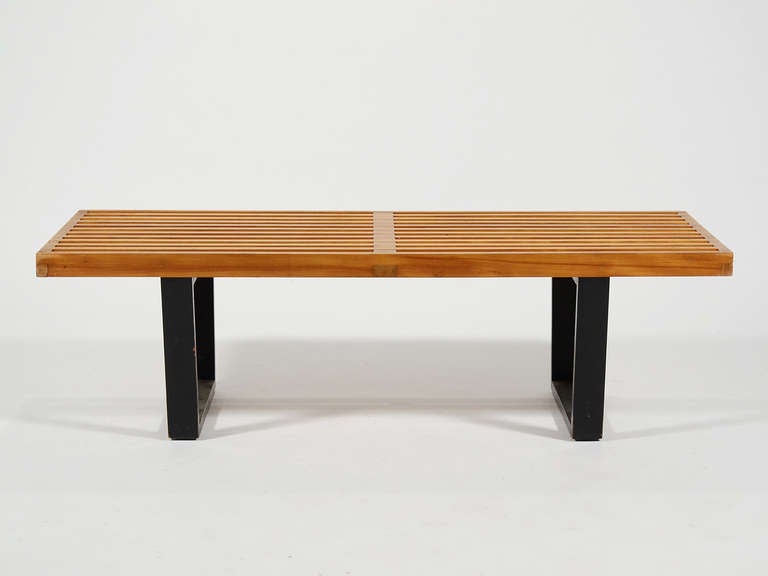 Mid-20th Century George Nelson platform slat bench by Herman Miller