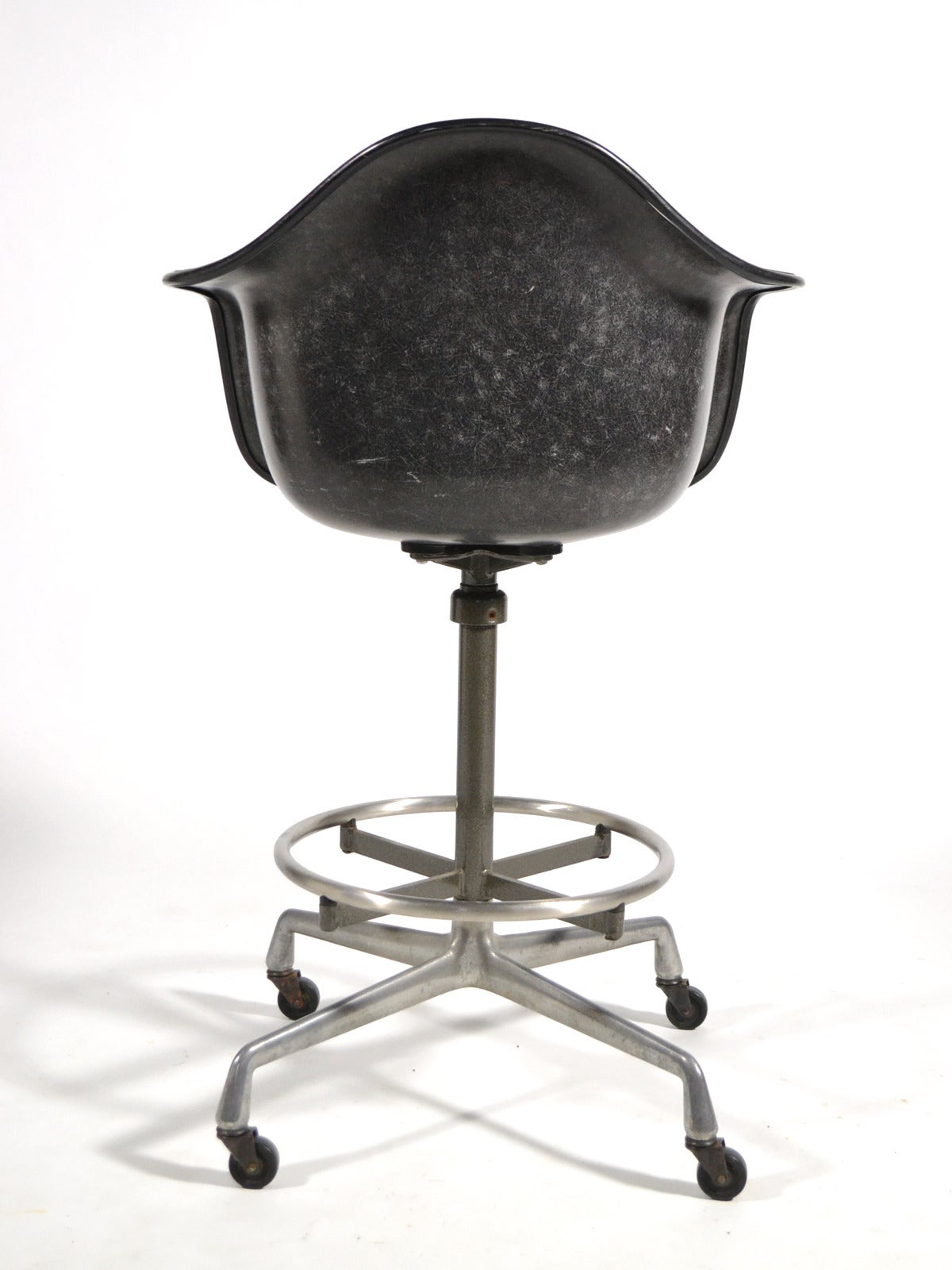 Mid-20th Century Charles and Ray Eames Drafting Height Armchair by Herman Miller