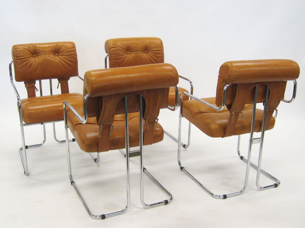 Late 20th Century Set of four Tucroma chairs by Guido Faleschini for Pace